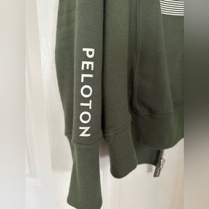 Authentic Peloton Women’s Zip up Hoodie- Olive green